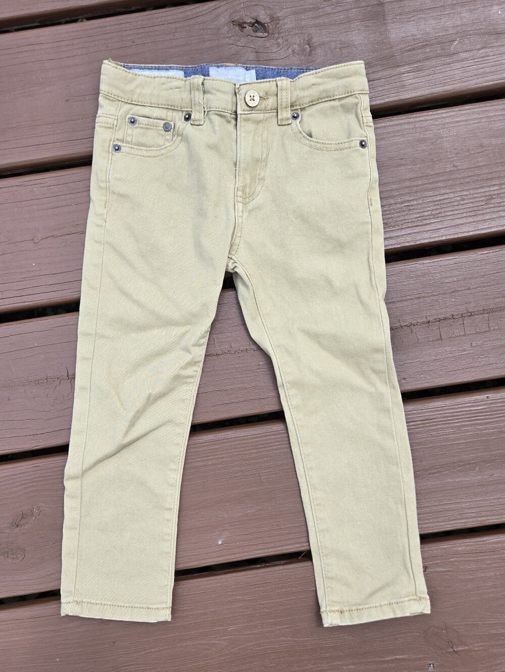 Lucky Brand 4t Skinny Stretch Beige Khaki Pants